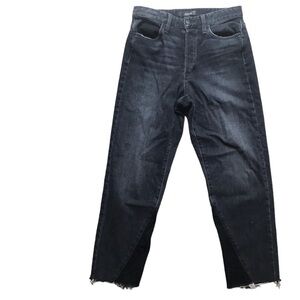 Joe’s black/grey high rise crop The Debbie